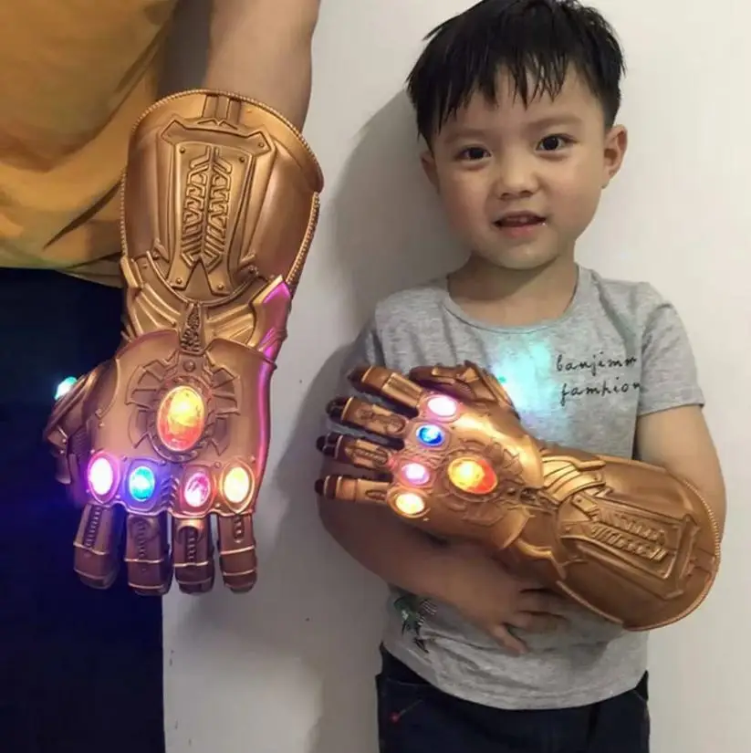 

Thanos Infinity Gauntlet Light Glove for Adult Cosplay Mask Helmet LED Stones Golve Halloween Carnival Costume Christmas Props