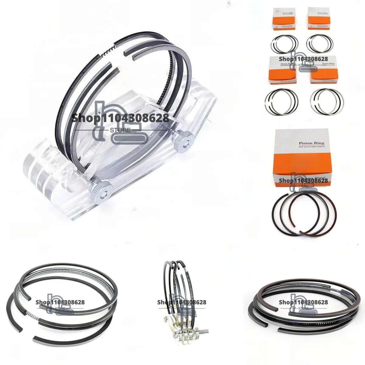 

Комплект поршневых колец V2203 (4 шт., 87 мм, 2HK*2*4, 2.5HK+2+5) STD для Kubota V2203T, V2203E, V2203B, BOBCAT 7753