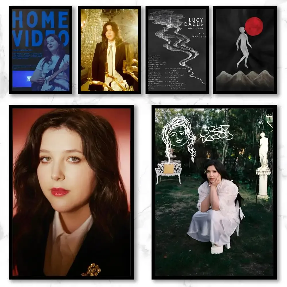 Music L-Lucy Dacus Poster Premium Art Wall Decor, Simple Ornament for Living and Leisure Areas