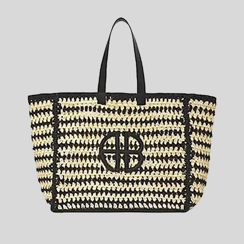 

Straw Handmade Weave Large Capacity Tote Bags For Women Luxury Designer Handbag Purses 2024 New In Casual Summer Beach Shoulder