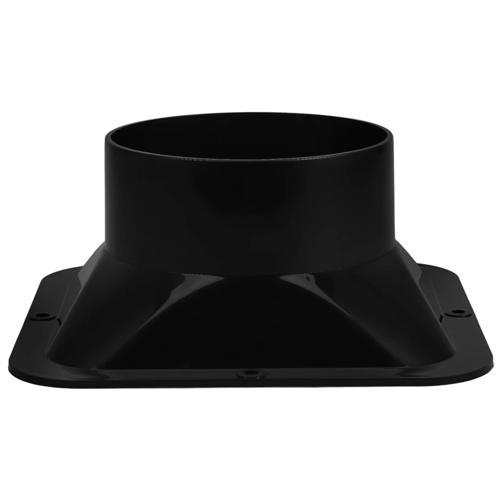 

Plastic Air Duct Connector Robust ABS Flange Adapter for Ventilation Systems Square to Round Duct Fan Hose Pipe Connection