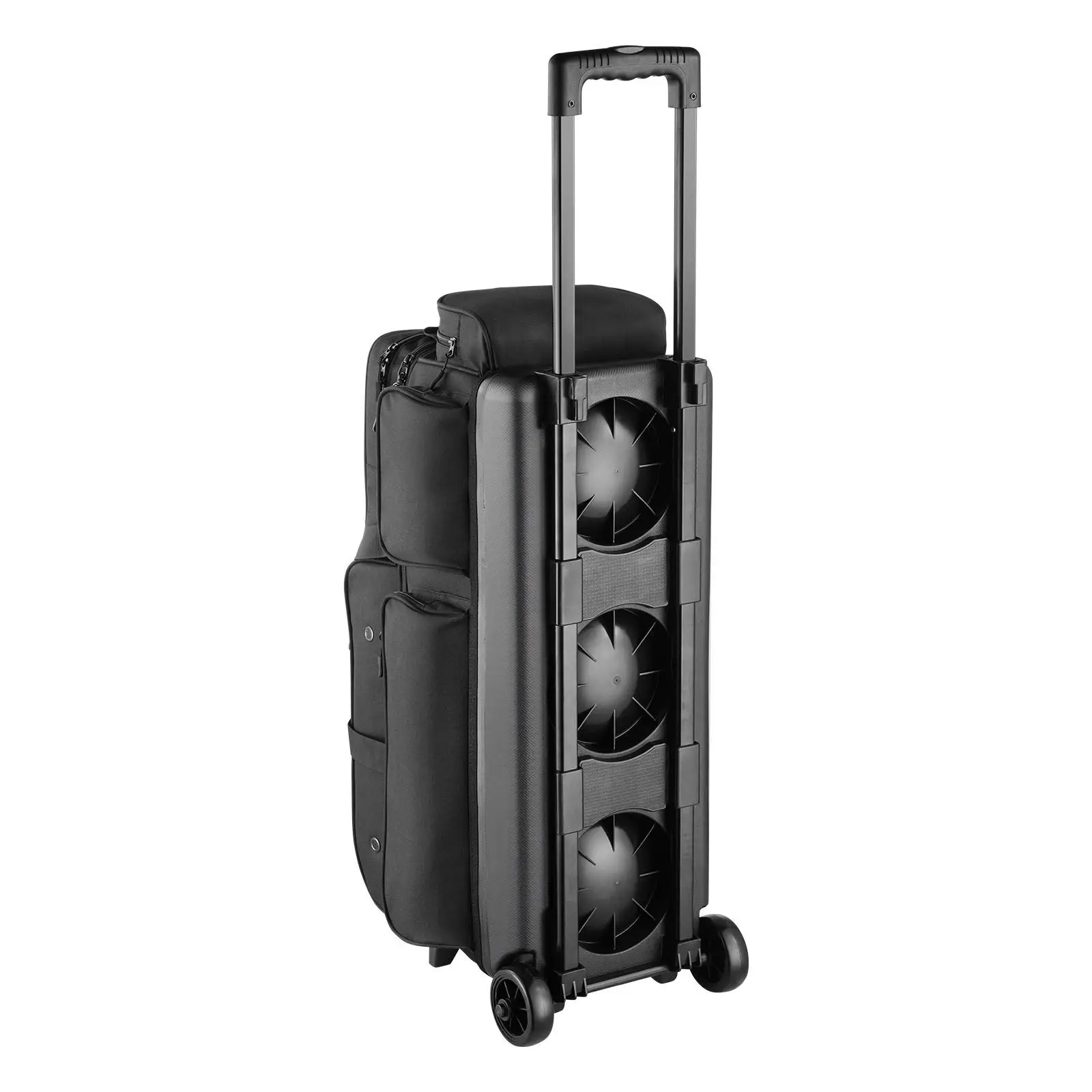 Bowling Ball Bag, 3 Double Roller with Wheels, Featuring a Separate Compartment for Shoes (Up To US Size 16) & Oversized