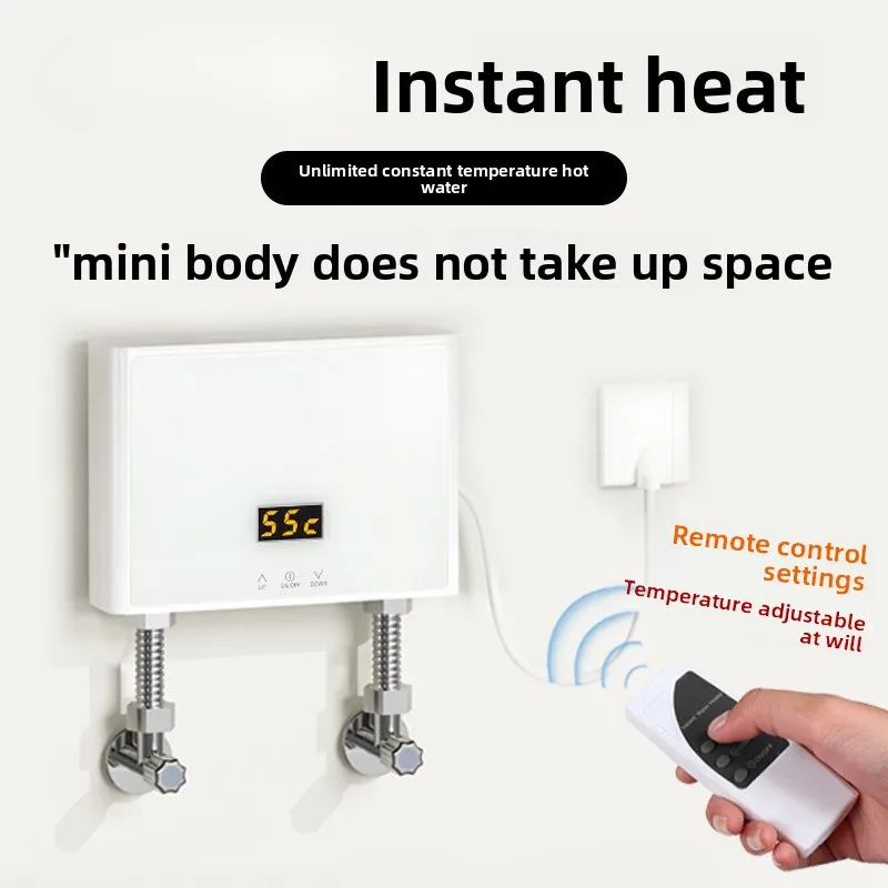 Instant Water Heater, Constant Temperature Small Electric Heater, Quick Water Flow for Household Kitchen, 110V
