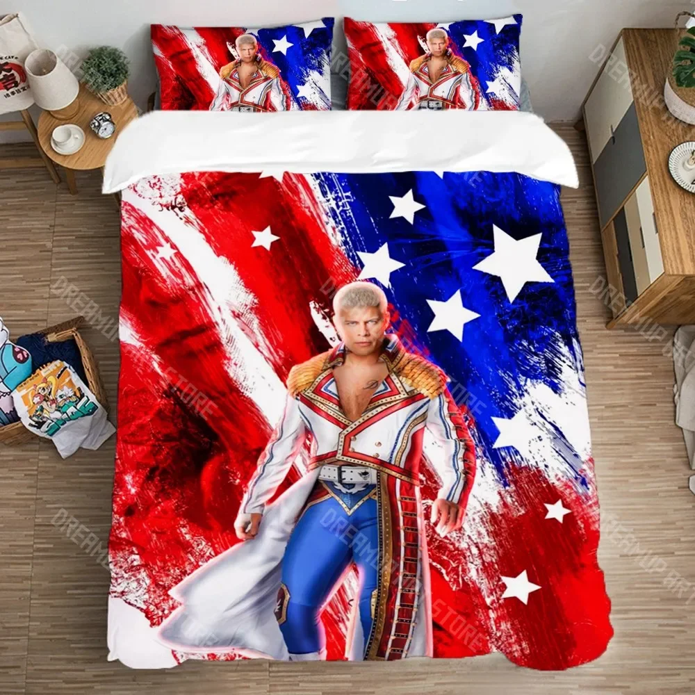 

3D принт Cody Rhodes пододеяльник наволочка комплект постельного белья для взрослых мальчиков и девочек спальня борцовское украшение детский подарок