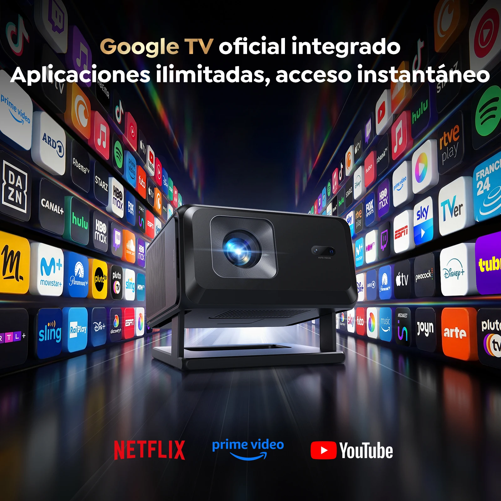 TOPTRO TP3 Google TV搭載 プロジェクター1080P 4K対応 TOPTRO TP3 4K対応 プロジェクター 1080P Google TV搭載
