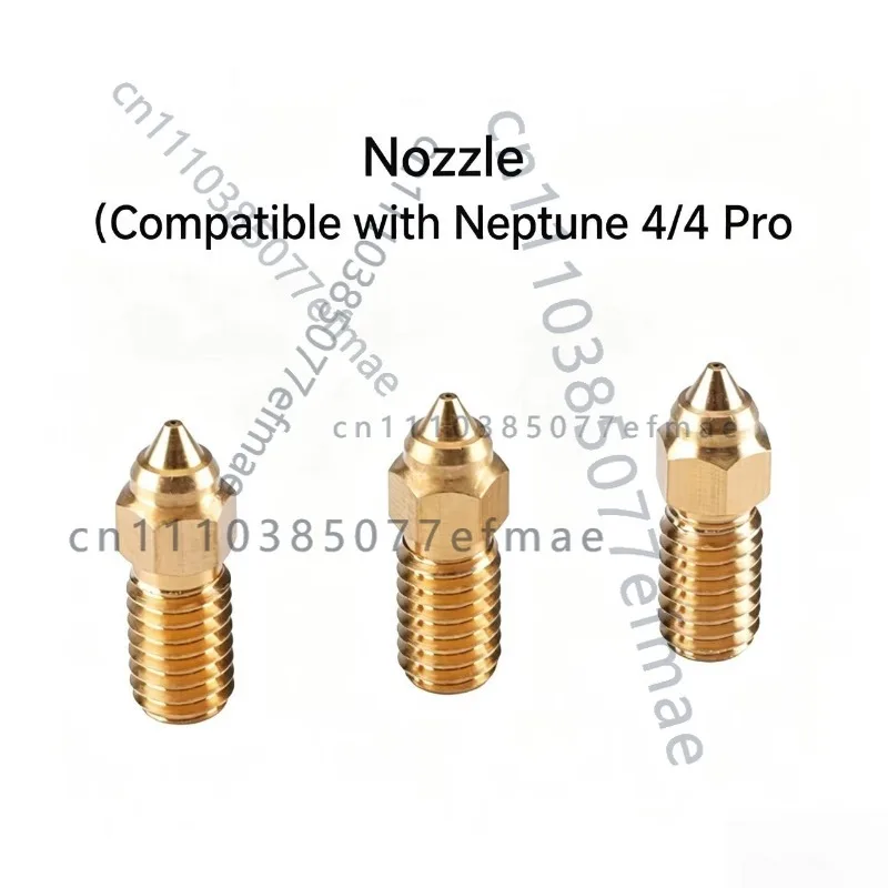 

FOR ELEGOO 3pcs Neptune 4/4 Pro 0.4mm Nozzles,1.75mm High Speed Hotend BrassNozzles