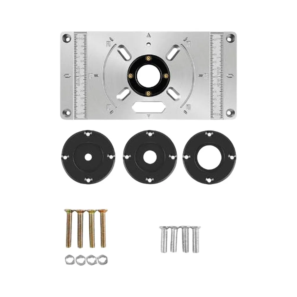 Router Table Insert Plate Designed to Fit For Electric Wood Trimming Machines and Milling Tools on Workbenches