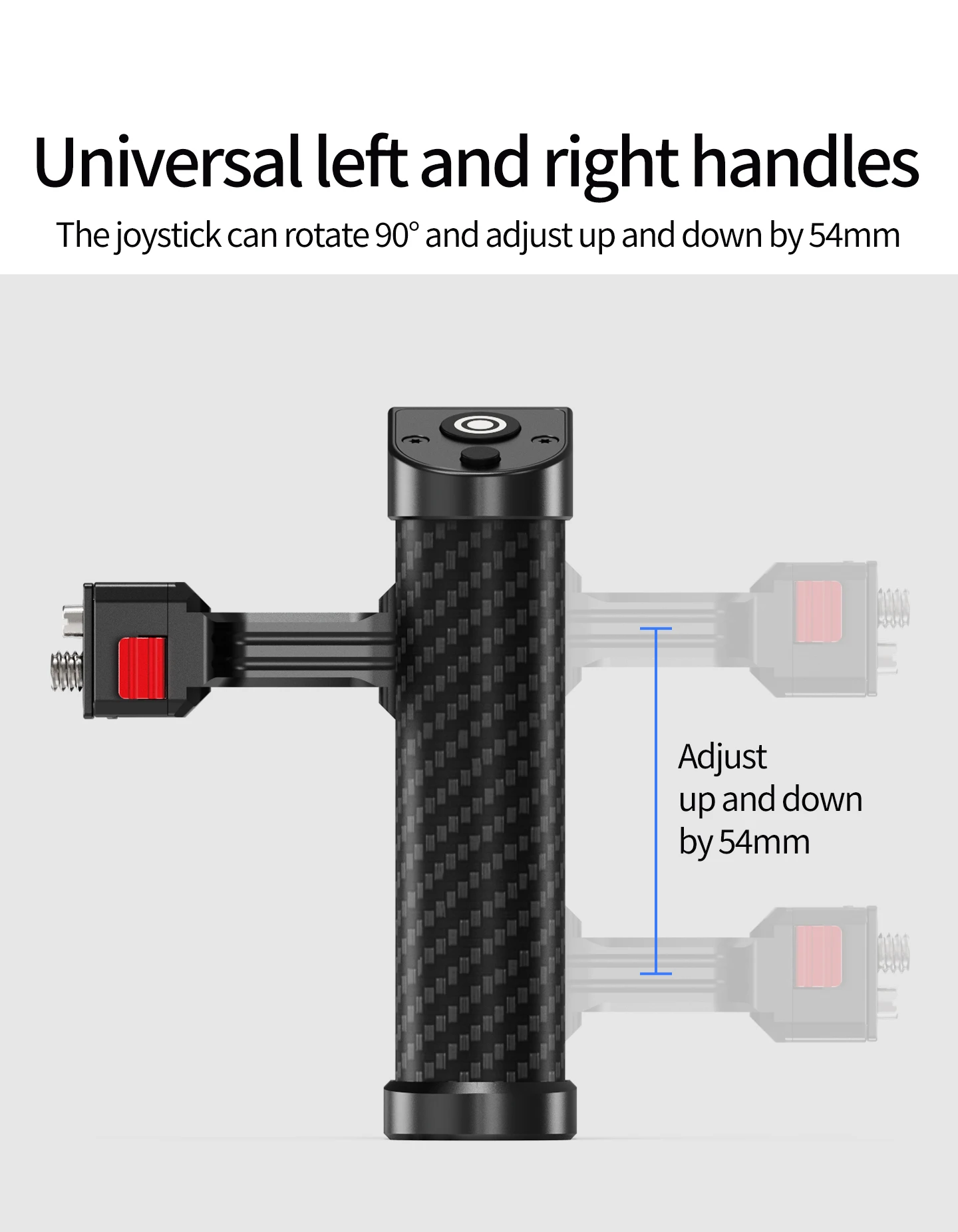 Low Angle Shooting Kameragriff 1/4" ARRI NATO Rail Clamp Auslöser für Canon EOS R5 Nikon Z6II Sony DSLR spiegelloser Käfig – Detail 18