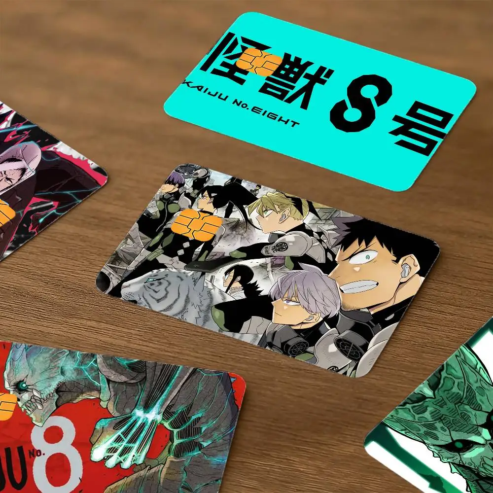 K-Kaiju Anime N-No Cute 8 Bank Card Sticker Film Skin Cover for Debit Credit Bank Card Ultra-Thin and Fade-Resistant