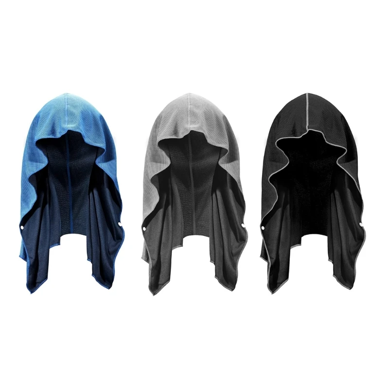 

40JD Cooling Hoodie Towels,Instants Cooling Towels for Neck Face,Ice Towel Head Towel