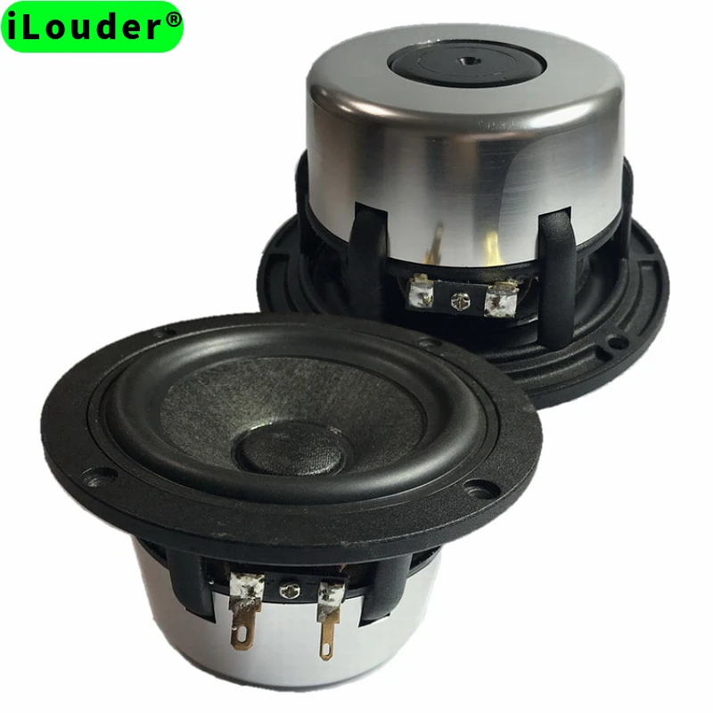HiFi 4.5 Inch 4ohm/8ohm RMS 30W 25-core 90DB Neodymium magnet Wool paper cone rubber edge Full Range Horn Speaker(1pcs speaker)