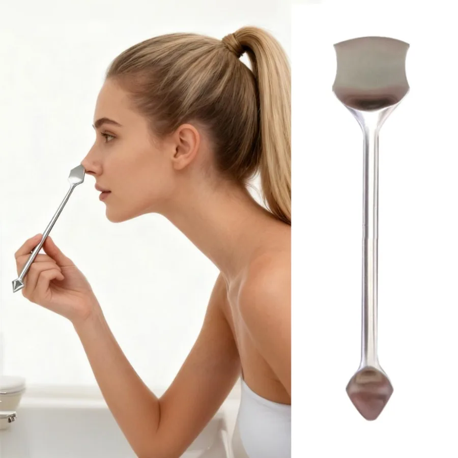 1PC Double Head Blackhead CleanScraper Blemish Spot Extractor Skin Scrubber Spatula Facial Care Beauty Tools