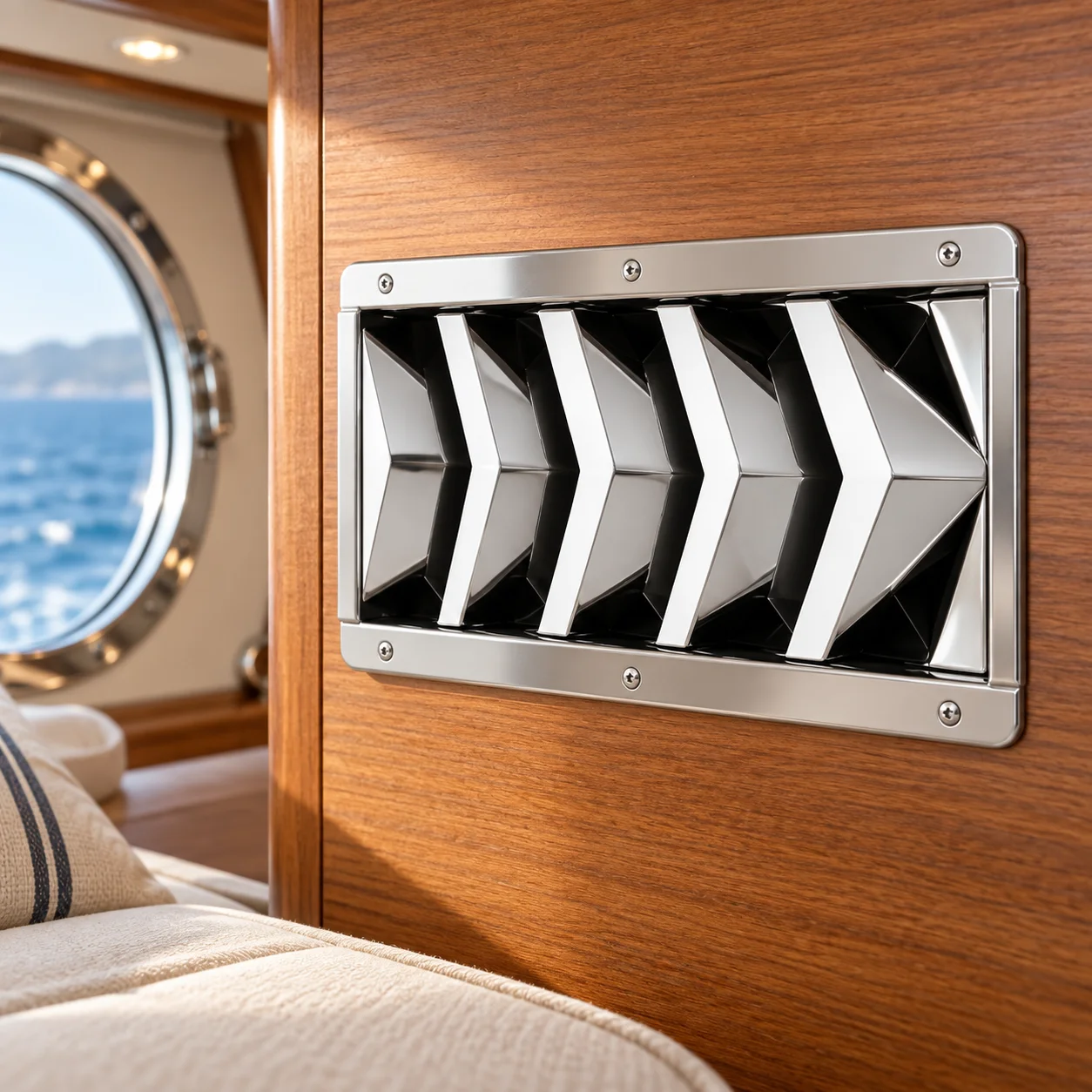 Stainless Steel Louver Grille with 3 4 5 6 or 8 Slots Vent Cover for Marine Cabin Air Outlets on Yachts Boats RVs and Campers