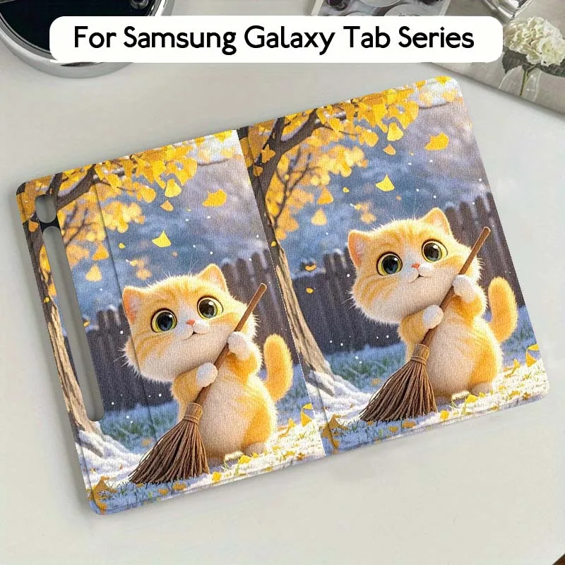 

Cat Giraffe Art Cute For Samsung Galaxy Tab S10 S9 S8 S7 FE Lite Soft Flexible Support Tablet Case Gift