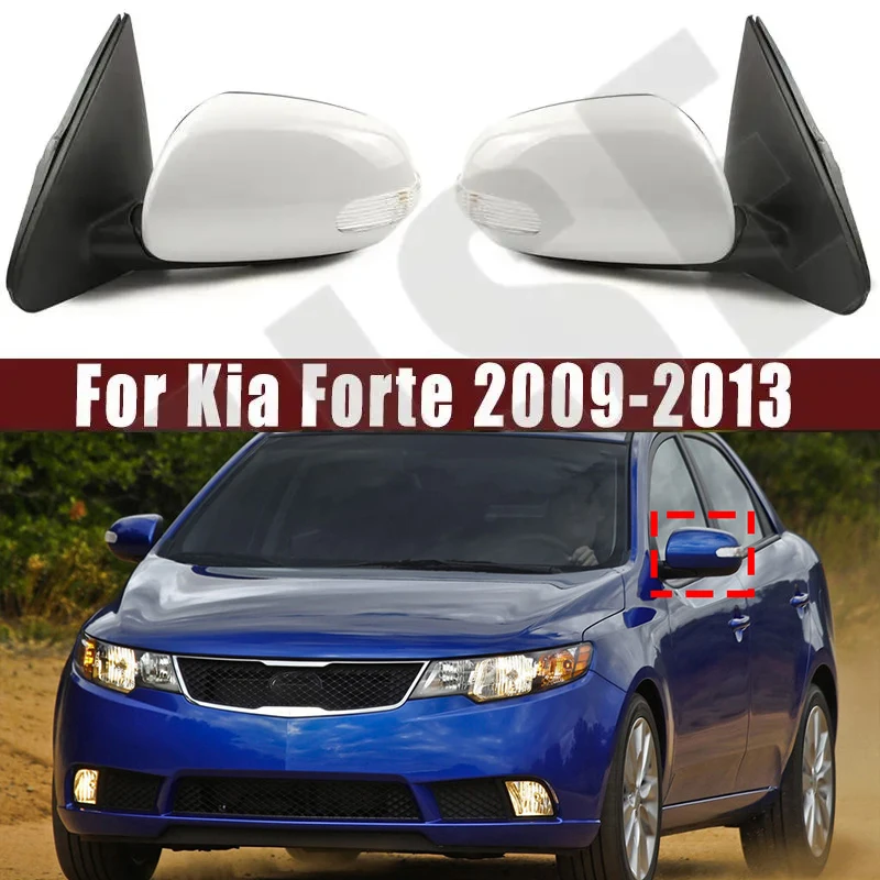 

For Kia Forte 2009 2010 2012 2013 Car Power Heated Fold Turn Signal Mirror Assemblys Left/Right Auto Accessories