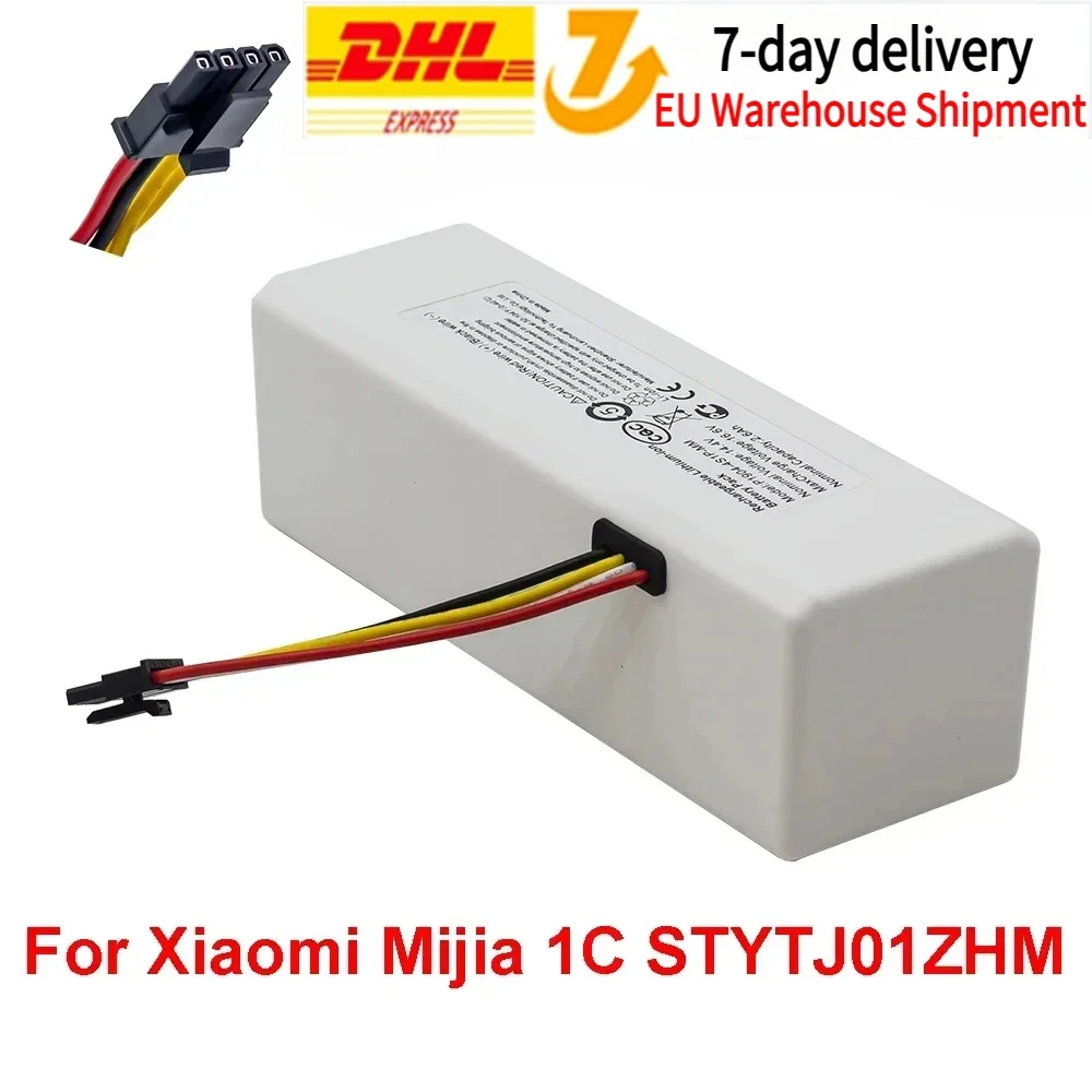 14.4V 2600mah P1904-4S1P-MM Battery For Xiaomi Mijia 1C STYTJ01ZHM Robot Vacuum Mop Cleaner Accessories Parts dropshipping