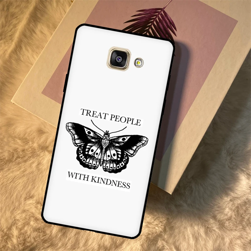 Treat People With Kindness Case For Samsung Galaxy J4 J6 2018 A6 A8 Plus J8 A7 A9 J1 A3 A5 2016 J3 J5 J7 2017 Cover