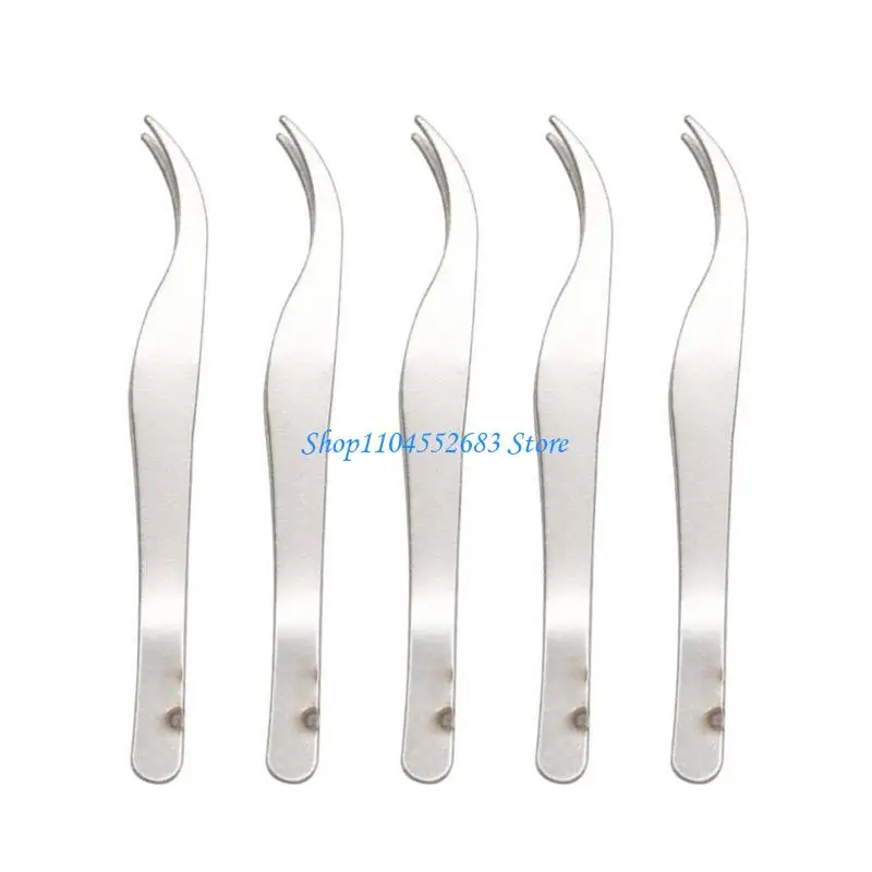 

Y6GD Slant Tip Miniature Tweezers Delicate Tweezing Eyebrow Shaping Technicians