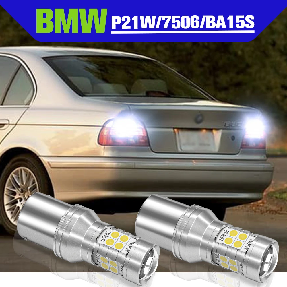 

Reverse Light Accessories 2x LED P21W BA15S Backup Lamp For BMW 5 6 7 Series E39 E64 E38 E63 2004 2005 2006 2007 2008 2009 2010