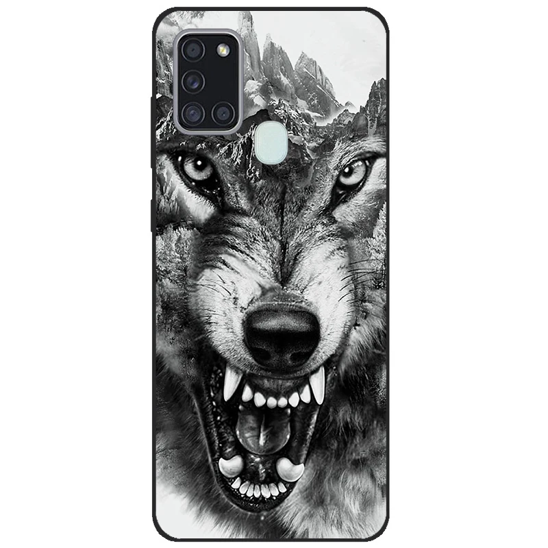 B Case For Samsung A21S Case Phone Cover Silicone Soft TPU Back Cover for Samsung Galaxy A21S Case A 21S A21 S Coque Bumper
