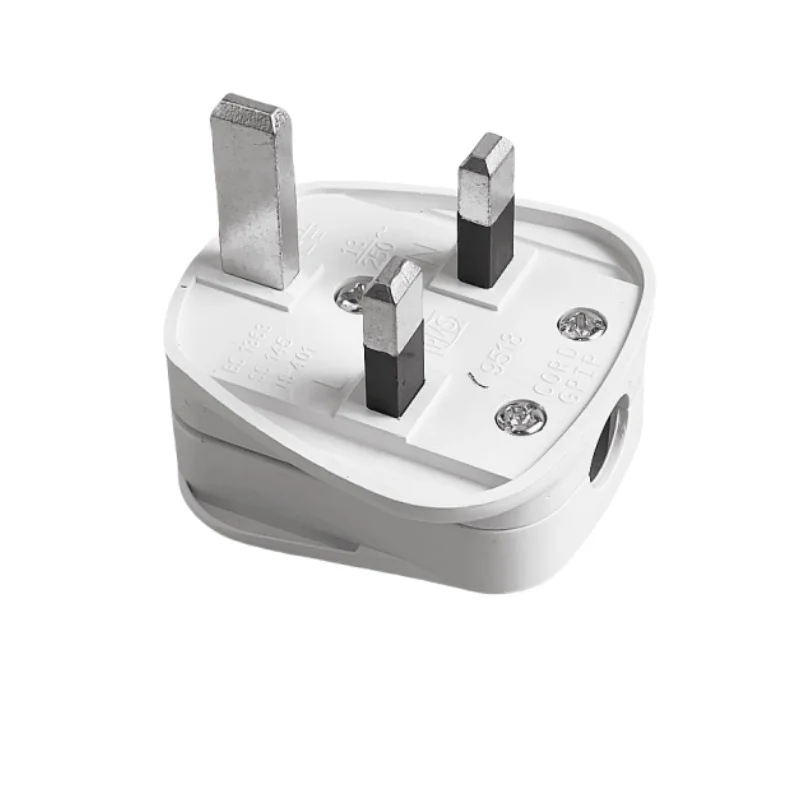 UK Plug Adapter Male Replacement Outlets Rewireable Electeic Socket UK Plug Adapter Connector For Power Extension Cable