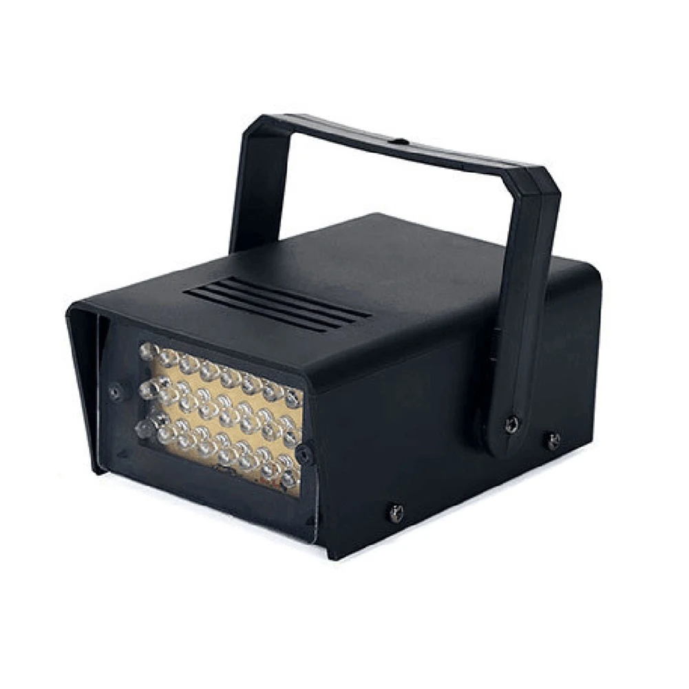 المرحلة فلاش الإضاءة ستروب أضواء هدية LED الأبيض قابل للتعديل سرعة DJ ديسكو فلاش المرحلة ستروب أضواء التحكم عن بعد