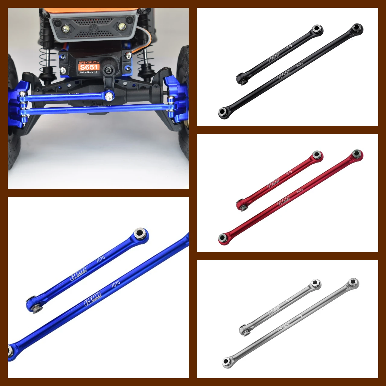 Alloy 7075 Front Steering Link Rod AXIAL UTB18 Capra Unlimited Trail Buggy AXI214001