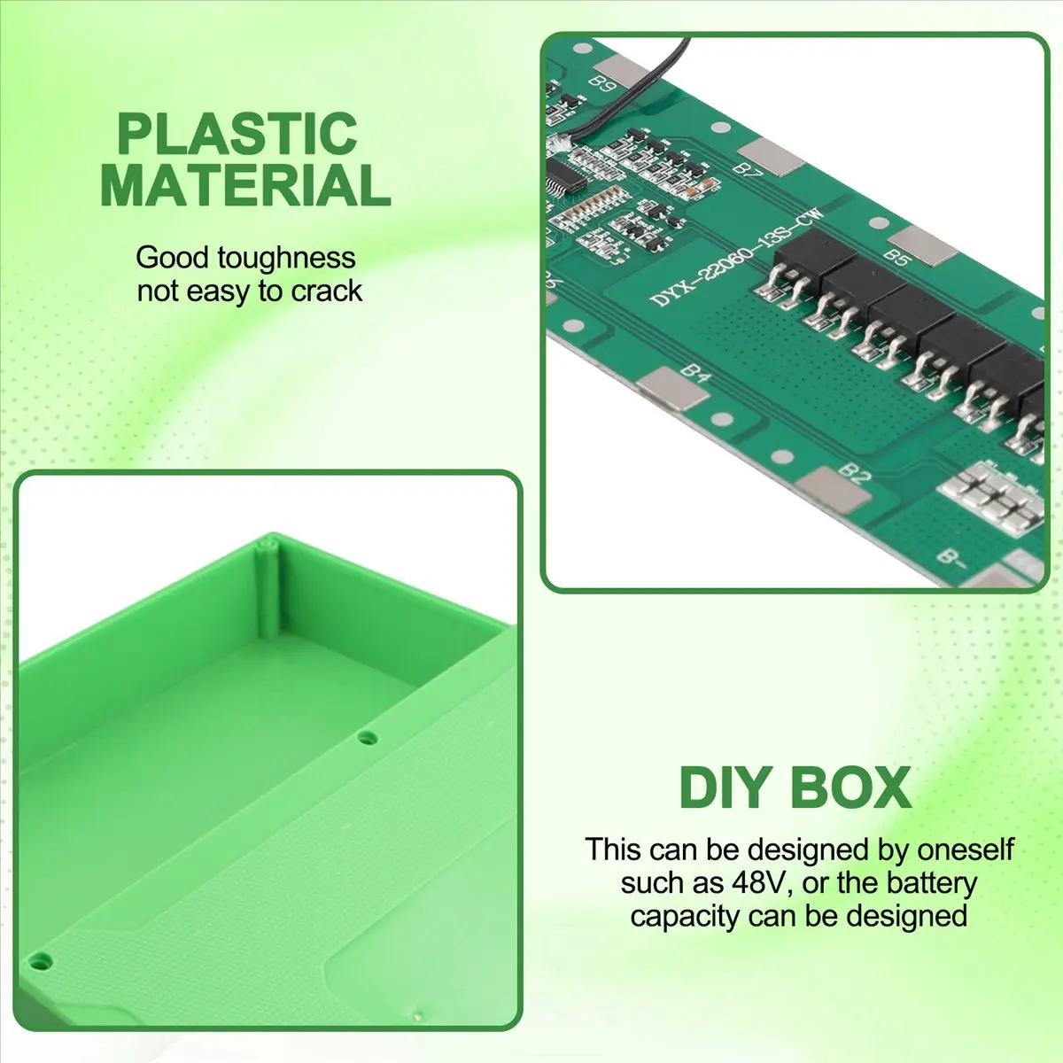 

X07A Battery Box 13S 6P 48V 52V Battery Box 18 650 Bracket Welding Nickel for Electric Scooter Electric Bicycle Battery Use