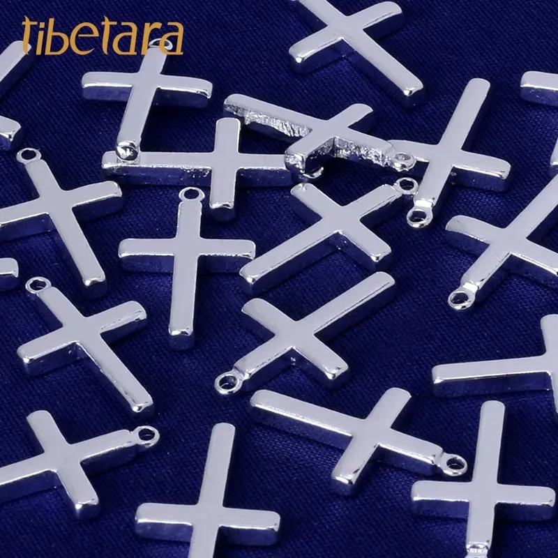 Cross Pendants Stamping Tags,Bar blank,Brass  Charm Pendants,  Blanks,About 13*2.3mm