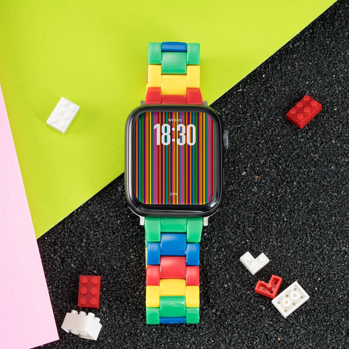 

Ремешок Candy Rainbow для Apple Watch, ремешок 10 8 7 6 5 4 3 SE 42 мм 38 мм 44 мм 46 мм 40 Модный браслет для iWatch 49 мм 45 SmartWatch