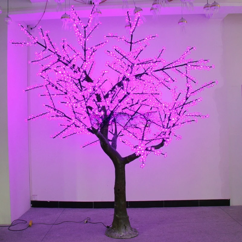 Creative color tree peach blossom tree outdoor waterproof simulated flower decorative tree