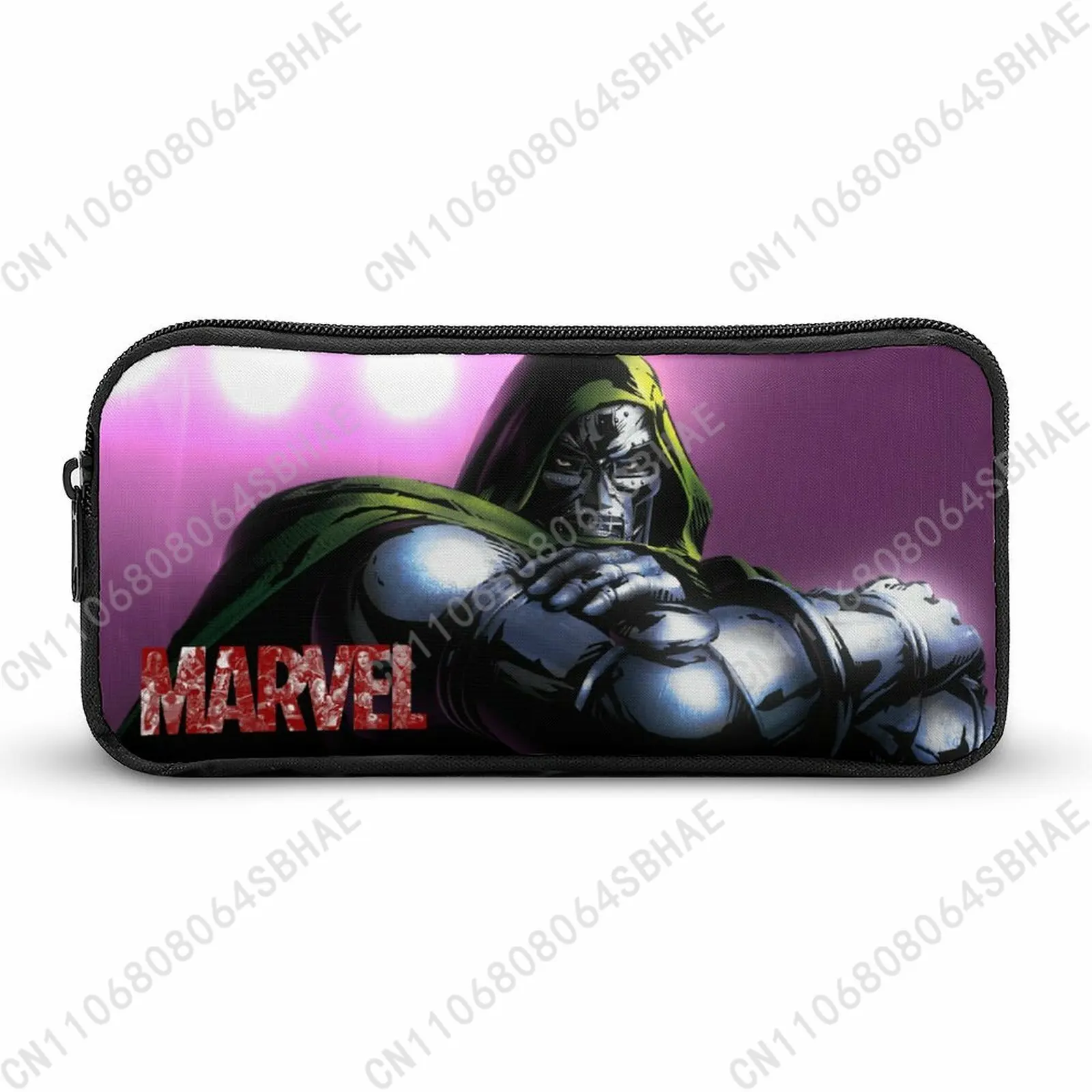 

Marvel Doctor Doom Pencil Case Teens Custom Pattern Simple Pen Bag School Stationery Pouch Personalized Zipper Bag Cosplay