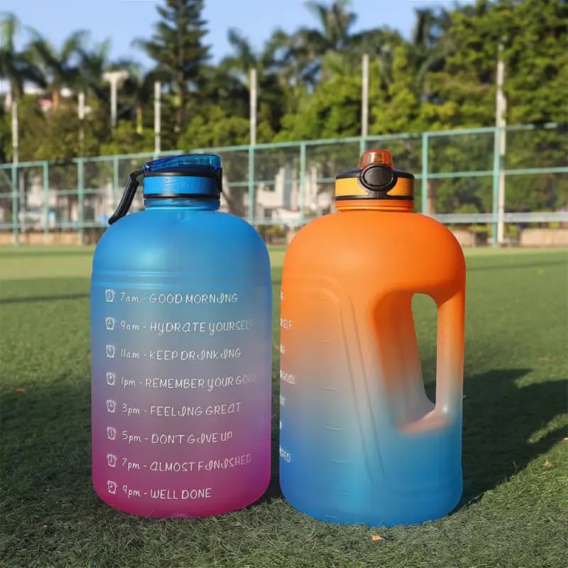 High Capacity Portable Carrying Handle Can Smoke And Drink Health Materials Light Kettle Large Capacity Sports Water Bottles