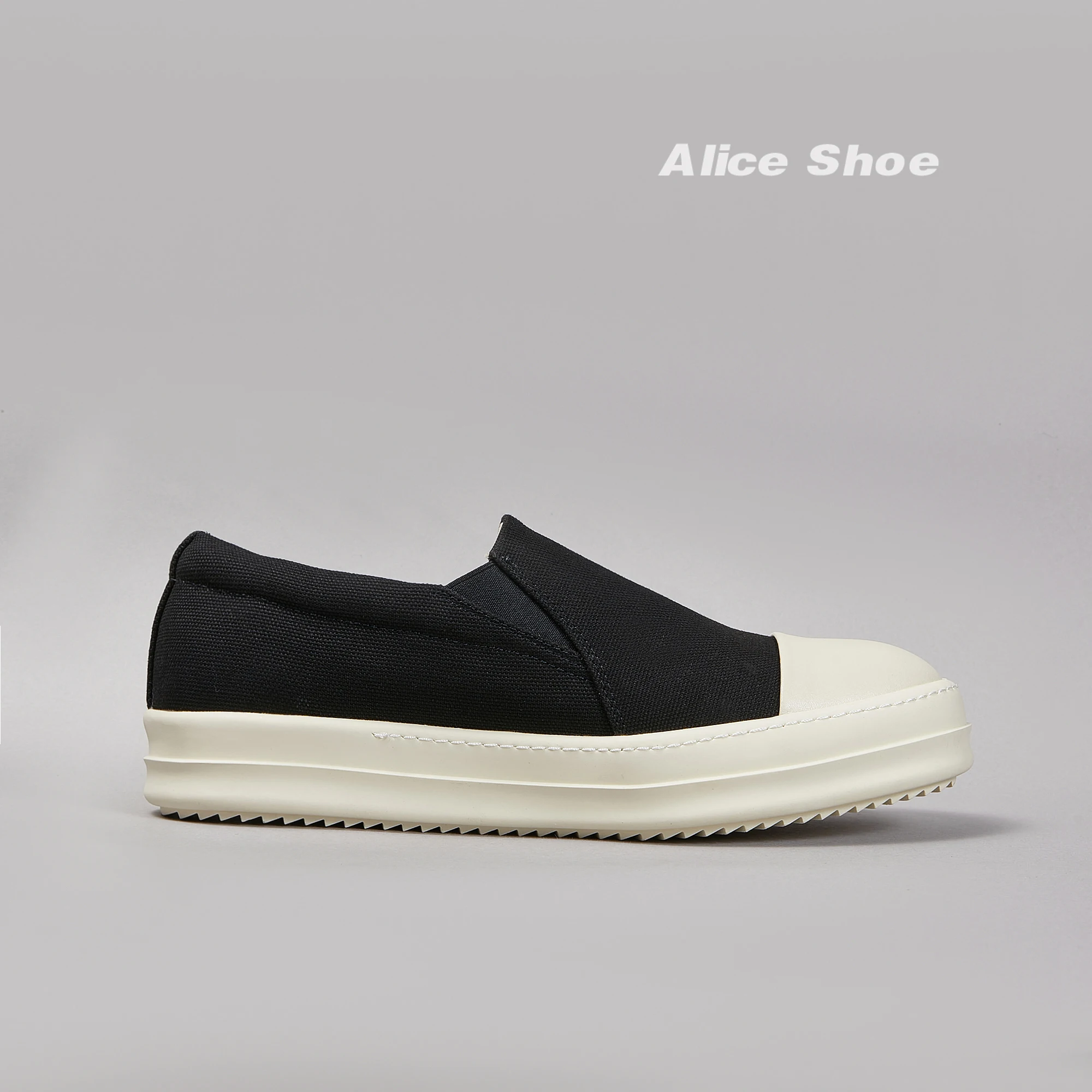 Classic Designer Slip-on Men Shoe Women Sneaker Casual Italy Platform ricks New Fashion Low Top ow-en Street Black Flat Shoe