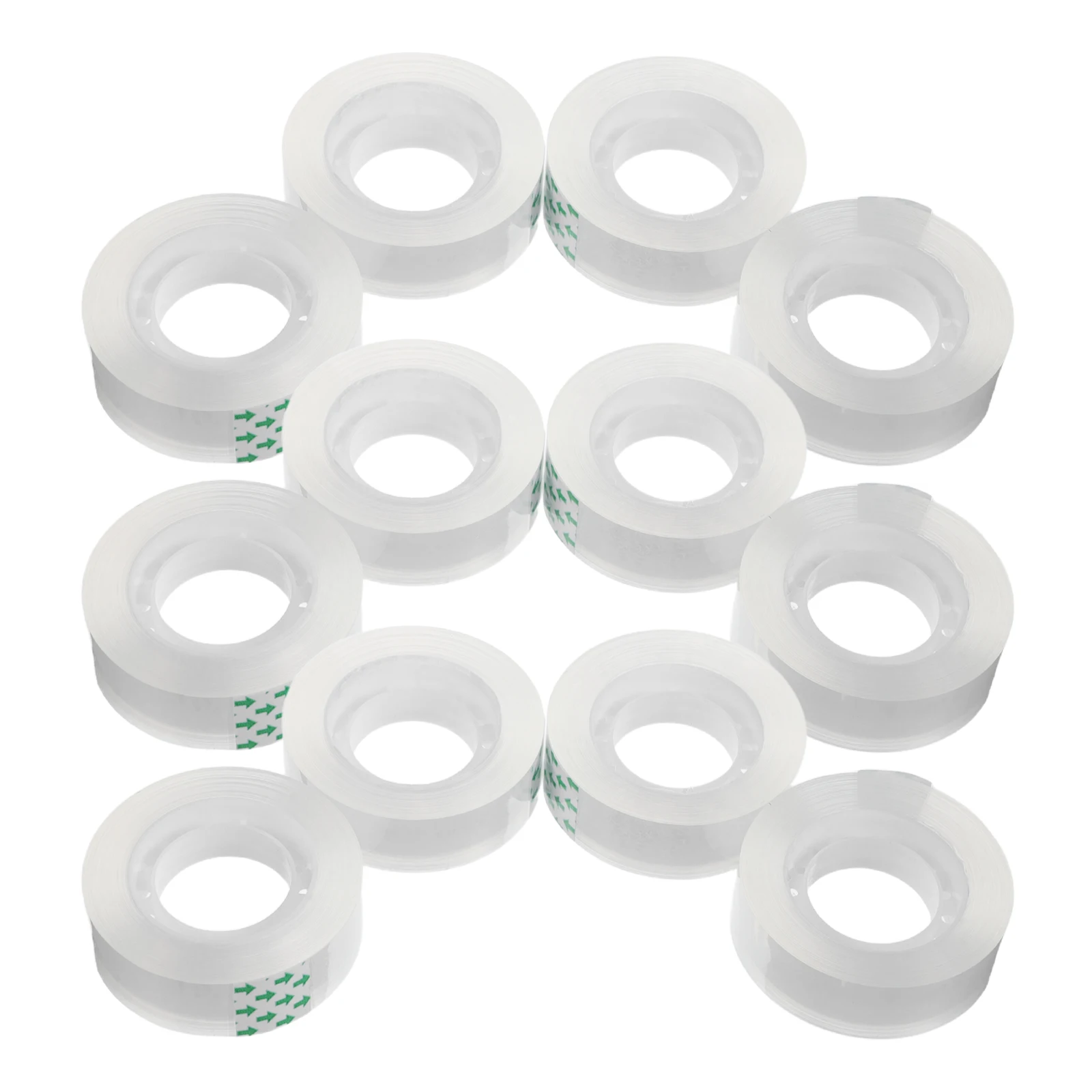 

48 Rolls Transparent Tape Clear Office Refills Ultra Adhesive Strength School Packing Invisible Refill Sticky Glue