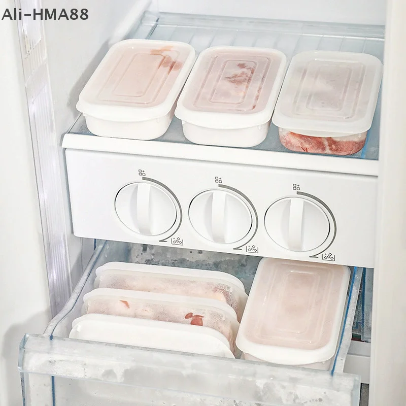 HMA73-Refrigerator Food Storage Containers Sealed Box Kitchen Freezer Seal Bin Vegetable Fruit Meat Fresh Box Food Organizer