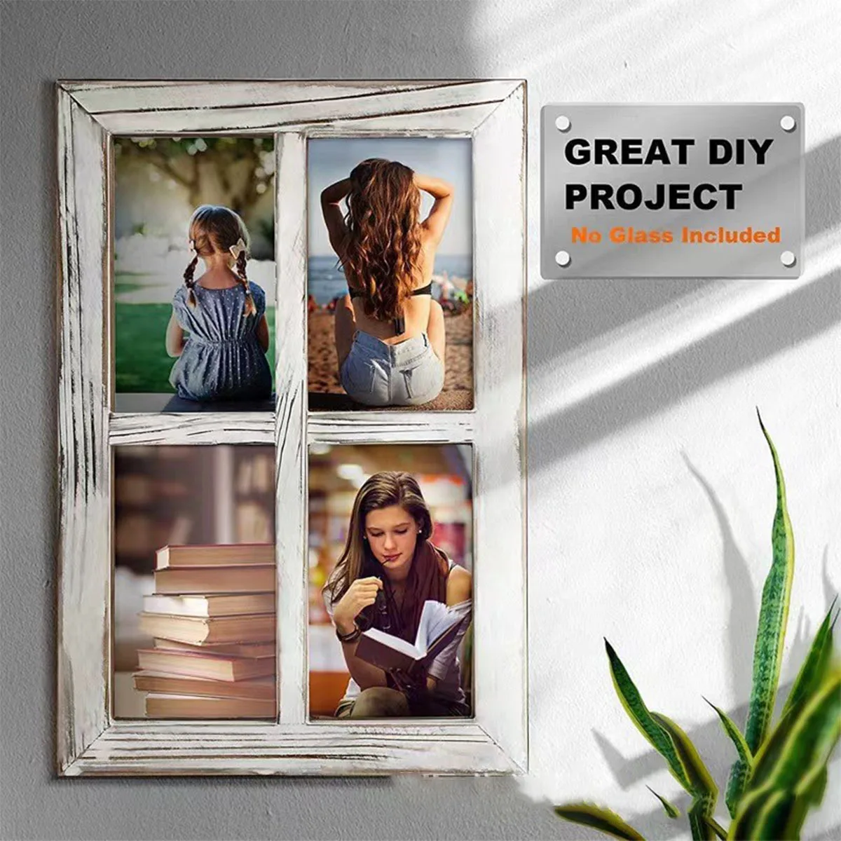 

Wall Decor Artwork Hanging Window Pane, Farmhouse Wall Decoration Is for Living Rooms, Bedroom and Kitchens, Not for Pictures