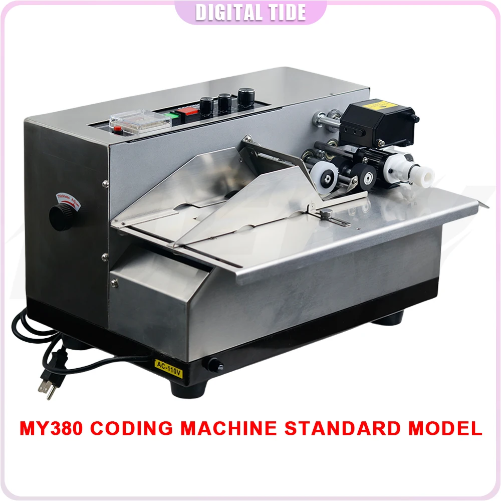 Ink Wheel Coding Machine MY-380F Automatic Coding Machine 220V Automatic Plastic Bag Carton Inkjet Coding Machine
