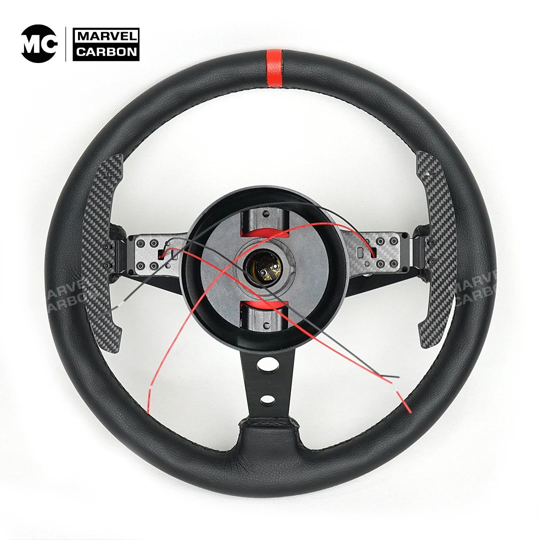 MC Car Modification Quick Release Steering Wheel Carbon Fiber Magnetic Paddles with Great Concave Steering Wheel Shift Paddles U