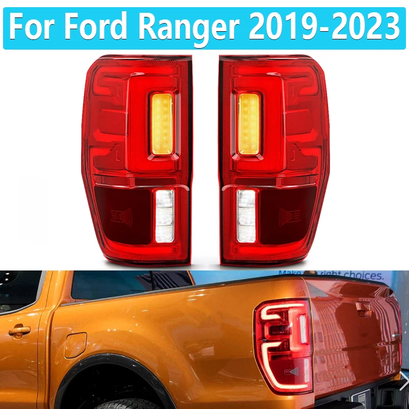 LED Rear Tail Light Brake For Ford Ranger 2019-2023 W/Blind Spot Tail Lamp Driving Lamp Brake Lamp Turn Signal Light KB3Z13405G