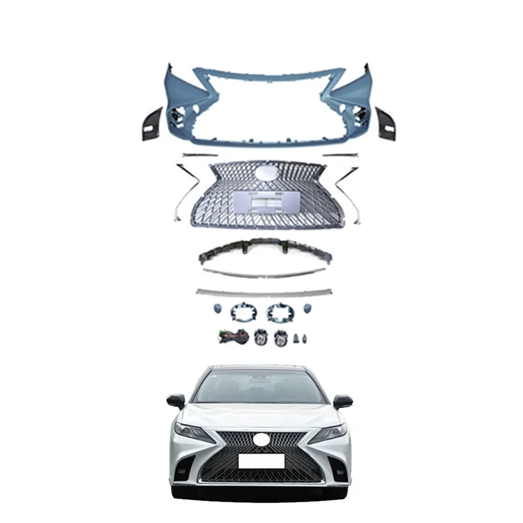 

Car Accessories Front Bumper Grill Fog Light Body Kit for Toyotas Camry Upgraded Lexus LS Style 2018+