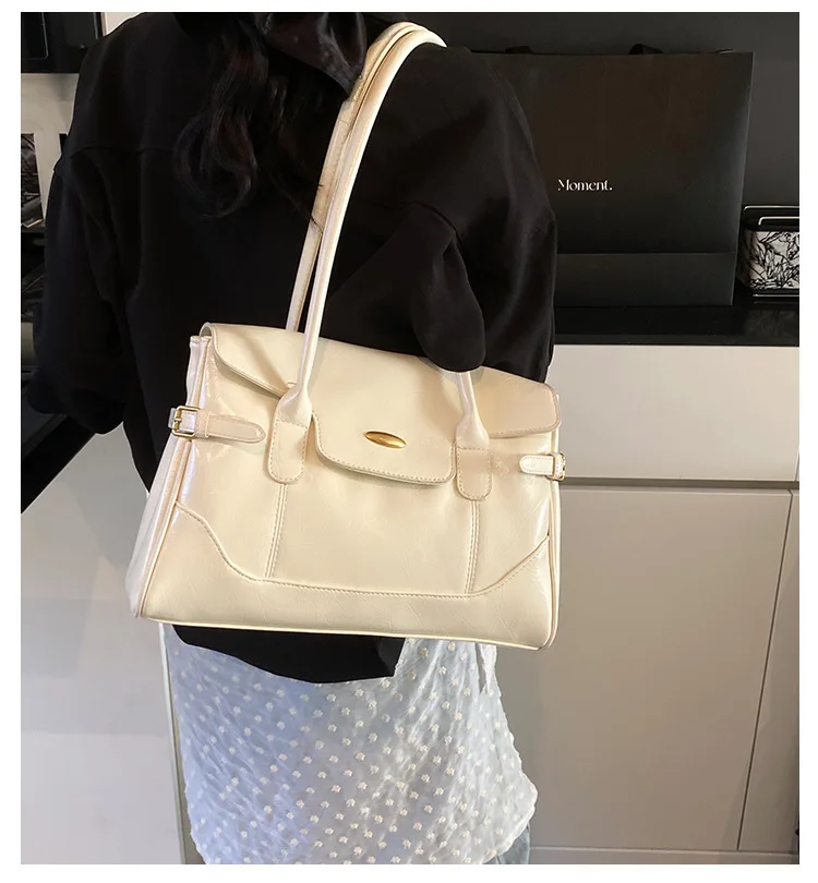 Borsa tote dal design minimalista di nicchia da donna 2025 Novità - Borsa a tracolla casual per pendolari sofisticata e alla moda