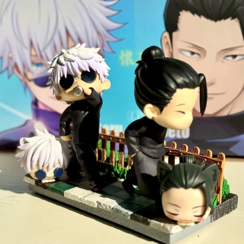 ฟิกเกอร์ตัวละครอนิเมะใหม่ จูจิตสึ ไคเซ็น โกโจ ซาโตรุ และ คัตสึโระ ซึคุรุ ของสะสม ของขวัญ เหมาะสำหรับนักสะสม