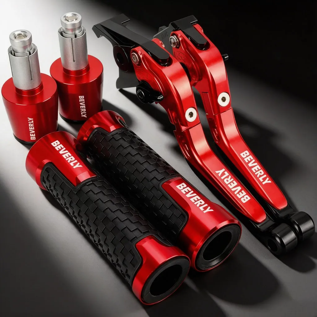 

For BEVERLY 300 2011 2012 2013 2014 2015 2016 2017 2018 Motorcycle Clutch Lever Brake Levers Handlebar Handle Hand Grips Ends