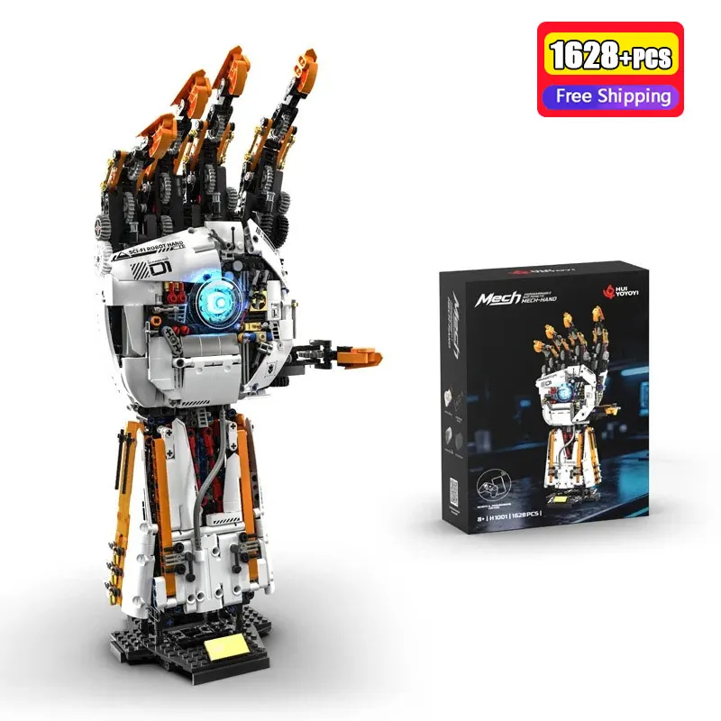 1628 Pcs Mechanical Arm Building Blocks With Motor App Remote Control Construction Bricks Educational Engineering Toy With Light