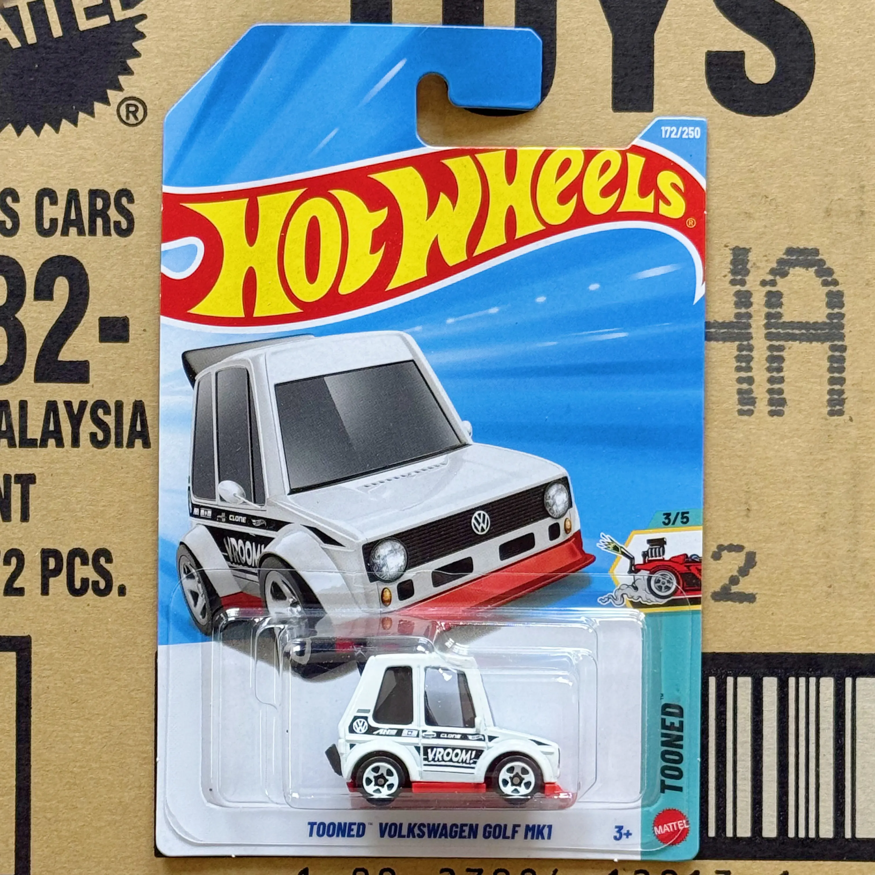 Coches de juguete Hot Wheels para niños 172 2026H HOTWHEELS TOONED VOLKSWAGEN GOLF Q Edition Volkswagen MK Regalos navideños para niños
