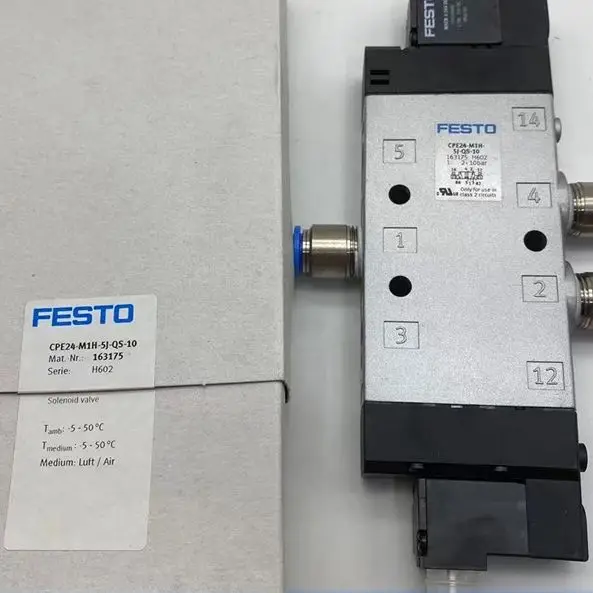 

FESTOS Solenoid valve CPE24-M1H-3GL-3/8 163165 CPE24-M1H-5L-3/8 163166 CPE24-M1H-3GLS-QS-10 163177 163167 163166 CPE24 CPE