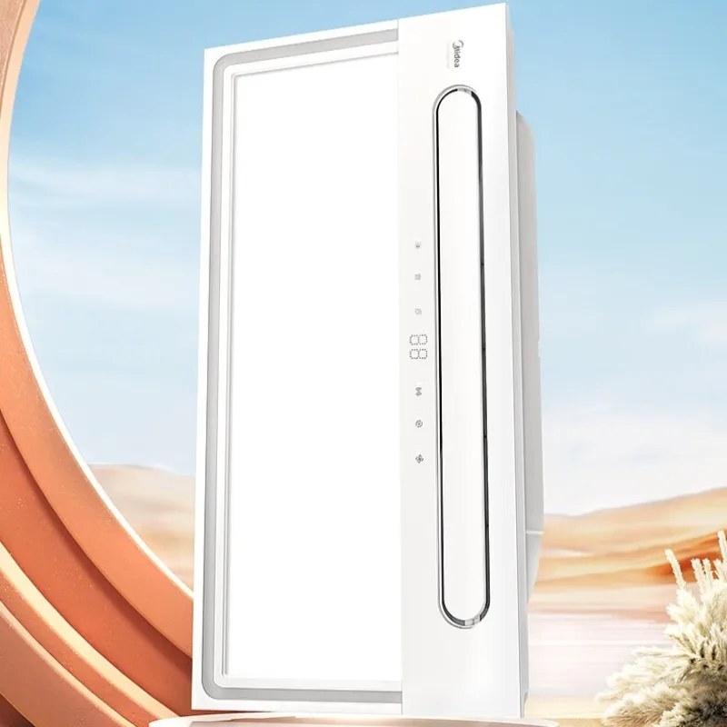 Midea integrated bathroom heater ventilation unit with dual-core heating, strong warmth, and wide-angle airflow.