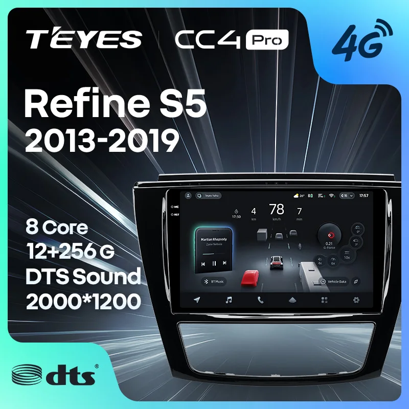 TEYES CC4 PRO For JAC Refine S5 2013 - 2019 CarPlay Radio Multimedia Stereo Car play Android Auto 2DIN Autoradio