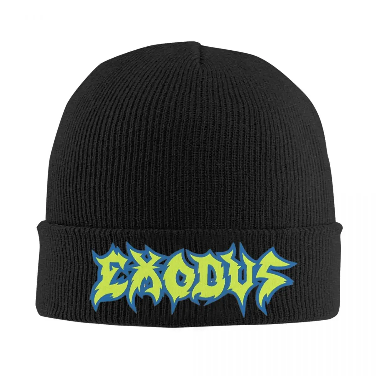 Exodus Rock Band Knit Skull Beanie per donna uomo Metal Music Warm Winter Knit Skullies Beanie Cap